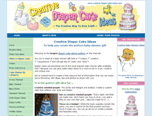 Tablet Screenshot of creative-diaper-cake-ideas.com